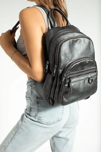 FiONA BAG Gray Large Women's Backpack - Multiple Compartments