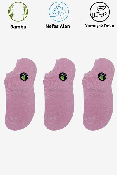 stellare Bamboo Sneaker Invisible Seamless 3-pack Unisex κάλτσες