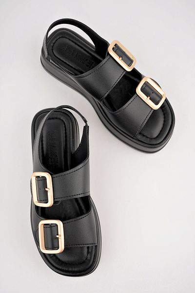Sapin Sapi̇n Women's Leather Buckle Sandals - for Full Mold Use 72883