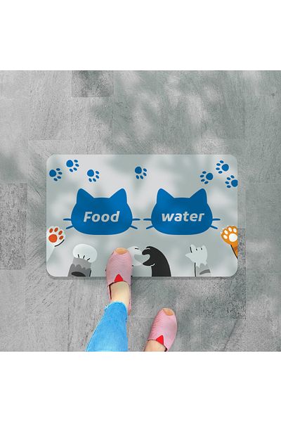 M&H Quality Food and Water Pet Feeding Mat, Easy Clean Washable