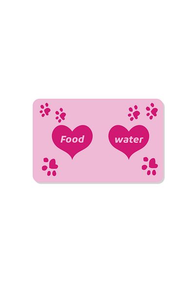 M&H Quality Food and Water Pet Feeding Mat, Easy Clean Washable