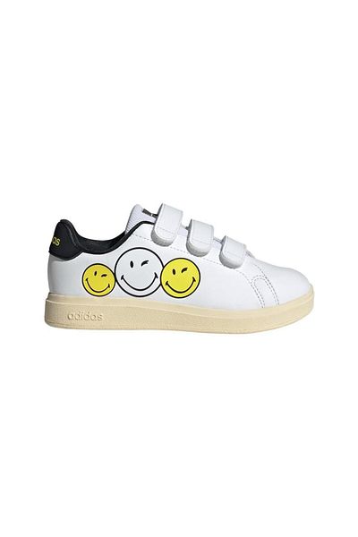 adidas Dětské bílé vycházkové boty Advantage Smiley Cf C Ih6251