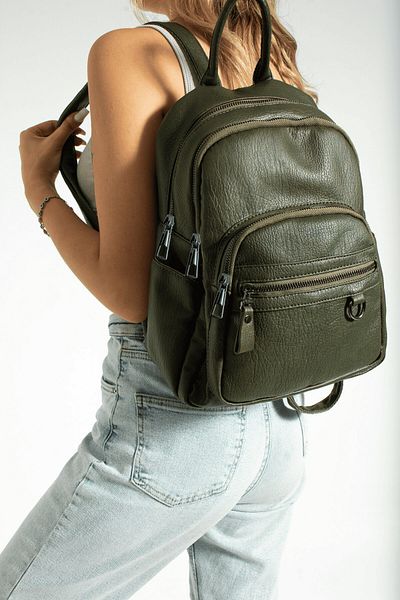 FiONA BAG Large Women's Backpack - Multi-Compartment, Khaki