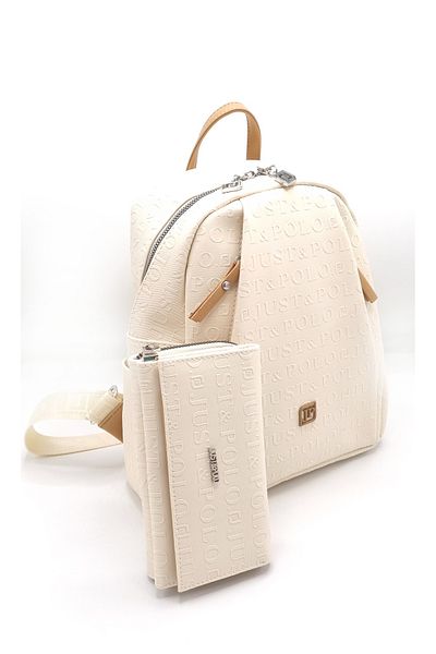 GP GUES POLO Just Polo Women's 9 Compartment Backpack and Wallet Suit