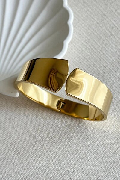 Perry Accesories Çelik Model Kalın Kelepçe Bileklik Çelik Kelepçe Vıp Bileklik