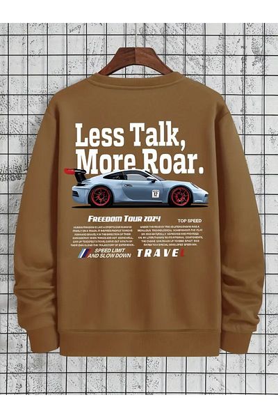 FULL TOLERANCE Yd Design Letter and Car Themed Sweatshirt