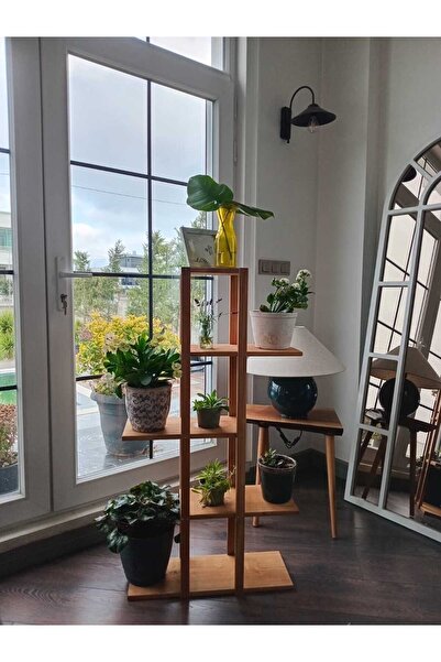 MarangozDede 115 Cm Saksılık Çiçeklik Dekoratif Raf Düzenleyici