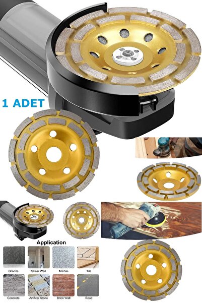 BİTERSE Turbo Elmaslı Beton Mermer Granit Doğal Taş Yüzey Temizleme Diski 125 mm
