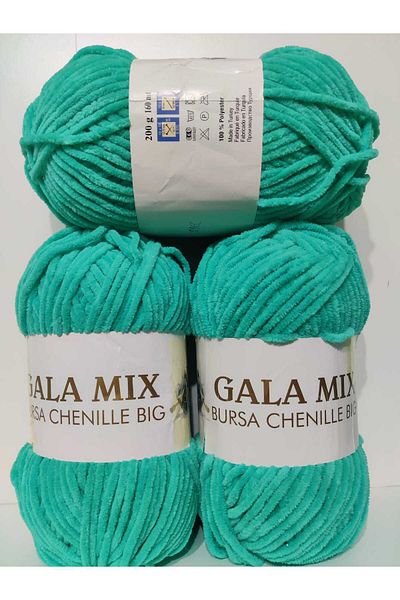 Himalaya Velvet Knitting Yarn Glitter 3 Pieces - 650 Grams