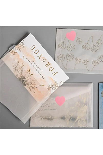 hdcw 500 ADET 2,5 cm RULO YAPIŞKANLI PASTEL PEMBE KALP STICKER ETİKET HEDİYE PAKETLEME