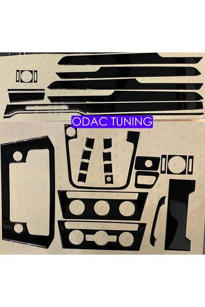 ODAC TUNING VW Passat B8 - طقم بيانو أسود باللون الأسود مع لوح التوربيد ووحدة...
