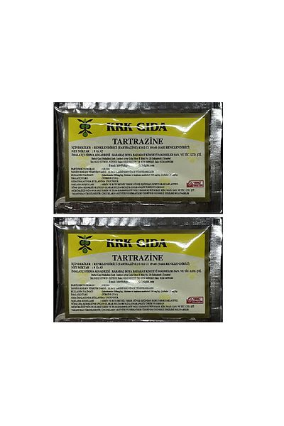 Krk Gıda 9 Gr 2 Pieces - Food Coloring Powder Yellow Coloring