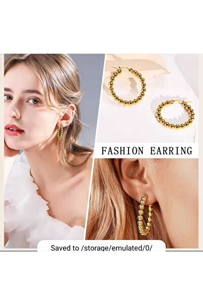 MutluBiDünya Kadın Halka Küpe