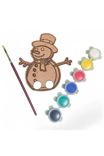 MEKSAPP Puppet Painting-Wooden Puppet Painting-Hobby Education Set-Snow Adamp...