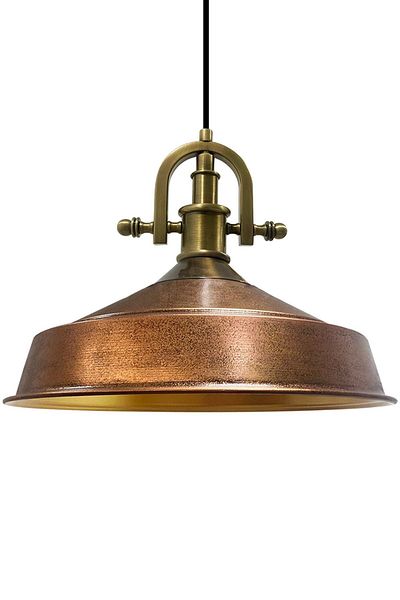 Bamyum Asletl-Marine Industrial Vintage Hängelampe 40 cm, Kupferfarbe Metall Pendelleuchte
