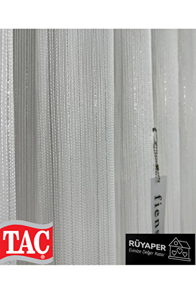 Taç Trendy Product Silver Glitter Don'T Want Ironing Luxury Diamond Tulle Curtain with Frequent Pleat Heavy Gramage