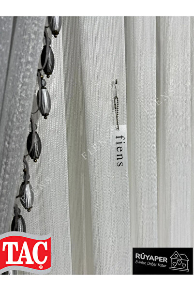 Taç Trendy Product Silver Glitter Don'T Want Ironing Luxury Diamond Tulle Curtain with Frequent Pleat Heavy Gramage