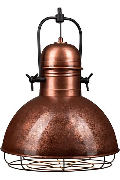 Bamyum Hängelampe Esstisch, Deckenlampe Vintage Industrial Ø40 cm Kupferfarbe