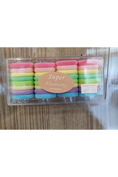 bundle island Set de 32 de agrafe de cauciuc multicolore