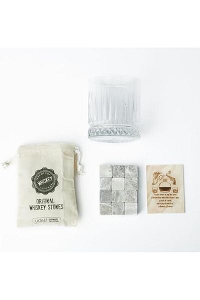 STOREMAX Ntwork Whiskey Glass Gift Set - Gift Boxed 12 Piece Whiskey Stones - Gift for Fathers Fi