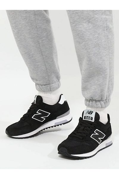 New Balance Unisex 565 Black Sneaker - Women and Men Wl565Blk