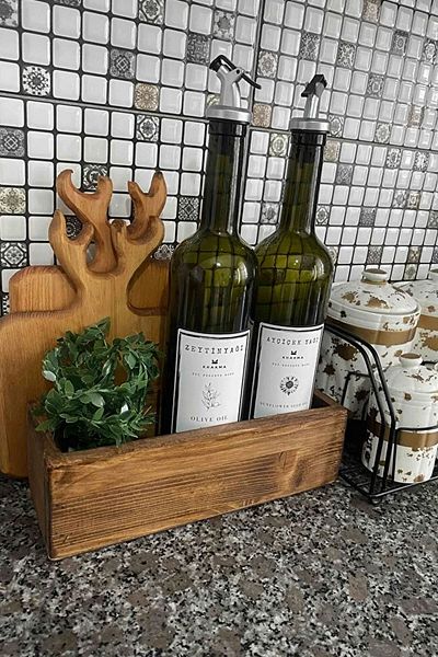 Moola Multi-Purpose Wooden Box Kitchen Bathroom Organizer Organizer