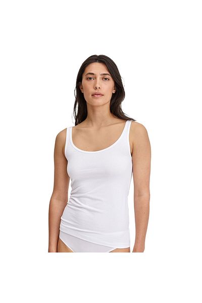 Calida Damen Tank Top - Essential Cotton, Unterhemd, Top, Jersey, einfarbig