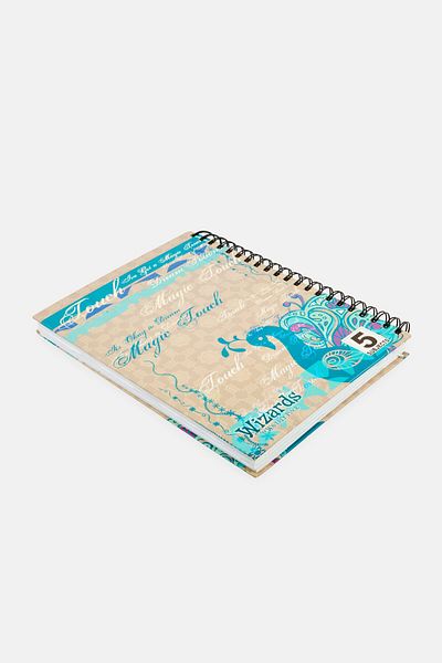 Disney 5 Subjects Magic Touch Spiral Notebook, Grey