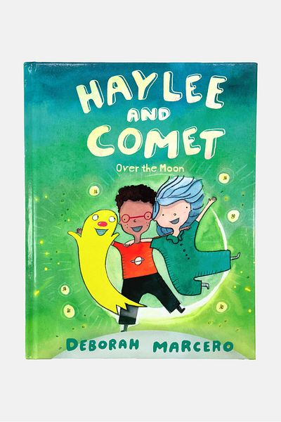 Deborah Marcero Hayle And Comet Over The Moon Hardcover Book, Green