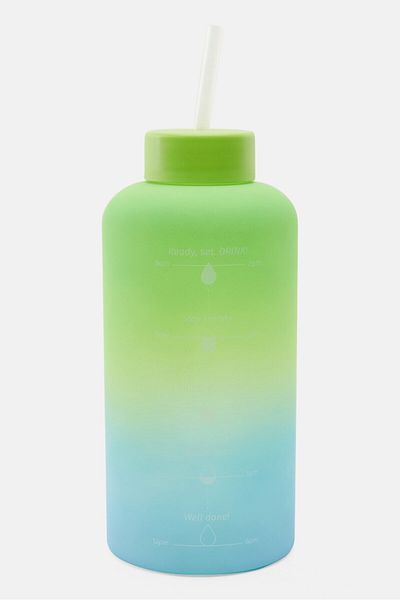 Fuelmate Water Bottle With Straw 950 Ml, Green
