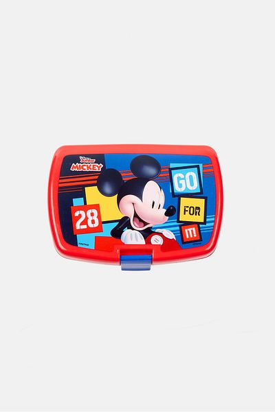 Mickey Mouse Kids Boy Lunch Box 16 x L 10  x H 7 x W cm, Red