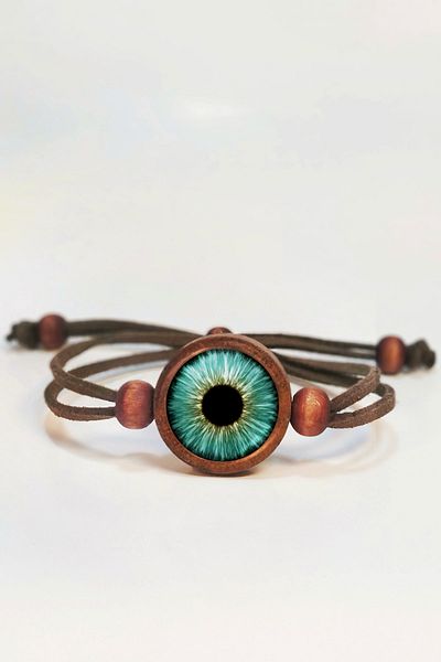 Tahtakolik Eye Color Wooden Bracelet Single Size N11.55624