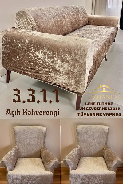 uzhanem Seat Cover Velvet Seat Cover Set 3.3.1.1 Sofa Cover Home Textile