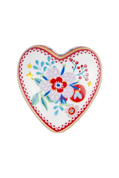 Baci Milano Mamma Mia Çiçek Desenli Dekoratif Obje 12 cm x 11,5 cm x 4 cm