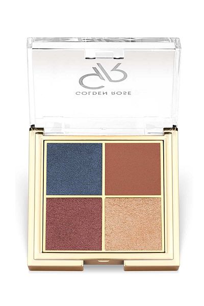 Golden Rose Quattro Eyeshadow Palette 03 Blue Charm Quad Shadow 4X2.2 g