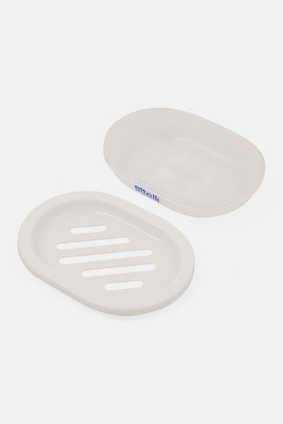 Sttelli Kaleidoscope Plastic Soap Dish, White