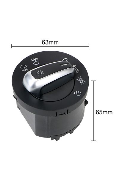 Choice black Chrome Auto Headlight Switch For Golf Jetta MK5 MK6 GTI Passat B6 B7 CC Touran Tiguan 5ND94143