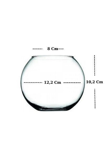 Paşabahçe Small Botanica Glass Bell Jar Small Size 8X10Cm