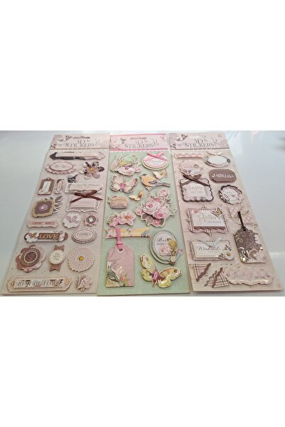 SLR 3 ADET 3D STICKERS Yapışkan Çıkartmalar