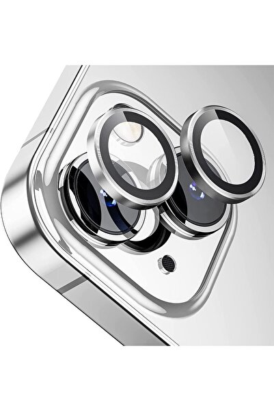 ERMER IPHONE 12 / IPHONE 12 MİNİ / IPHONE 11 UYUMLU SAFİR METAL ÇERÇEVELİ KAM...