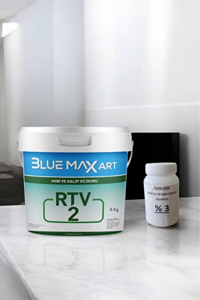 Milinza Rtv2 Kalıp Silikonu 5 Kg, Yarı Şeffaf 5 Shore