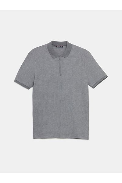 LC Waikiki Ανδρικό κοντομάνικο μπλουζάκι SOUTHBLUE Polo Neck