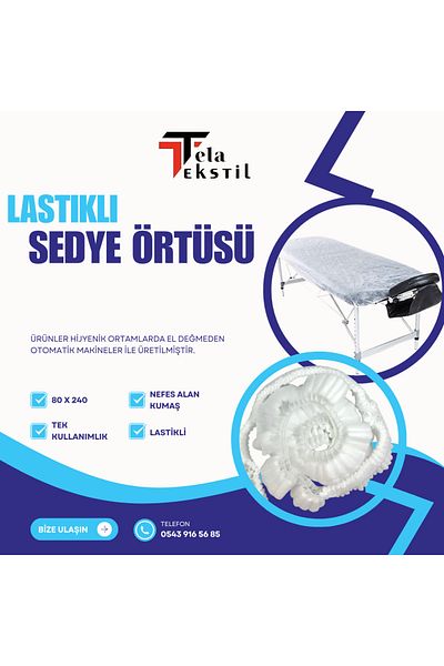 tela tekstil 500 Pieces (10 Pack) 80X240 Elastic Stretcher Cover (Ultrasonic)