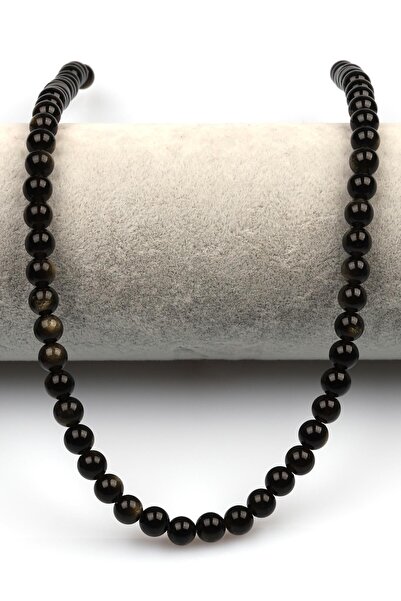 Alibaba Doğaltaş Golden Obsidyen (A Kalite) Doğal Taş Dizi 6 mm Küre Kesim