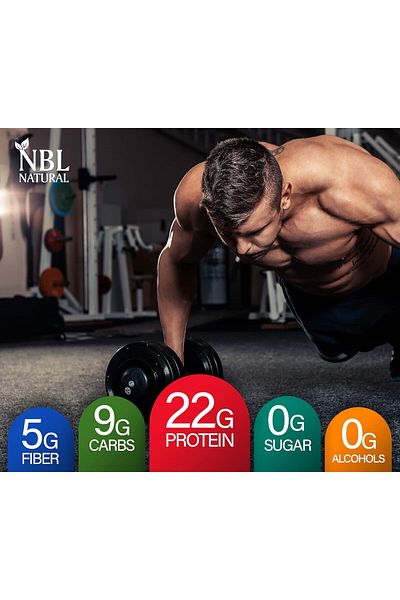 NBL Natural مسحوق بروتين عضوي نباتي، نكهة الفانيليا الفرنسية، 2.2 رطل، 25 وجبة