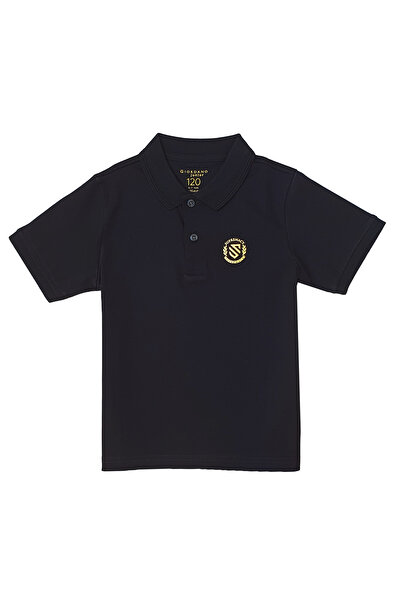 Giordano قميص بولو جونيور Liquid Touch مطرز بأكمام قصيرة