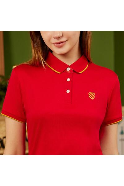 Giordano Women's Slim Fit Embroidery Bold Polo (Liquid Touch)