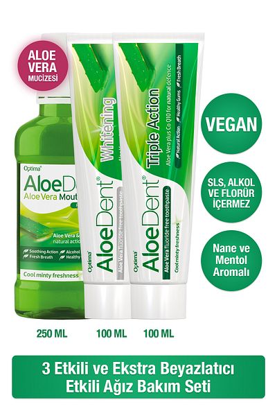 AloeDent Aloevera Extra Whitening Toothpaste Aloevera 3 Effect Toothpaste Aloevera Oral Care Water