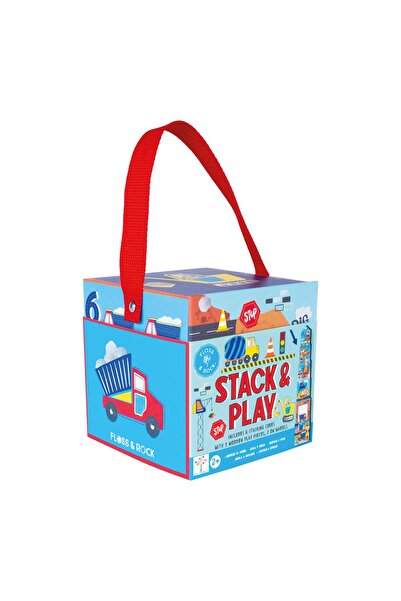 Floss & Rock Ahşap Figürlü Küpler / Constructıon