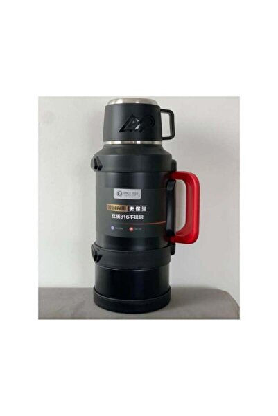 Elista ترمس من الفولاذ المقاوم للصدأ سعة 2.5 لتر، يبقى دافئًا لمدة 24 ساعة وب...